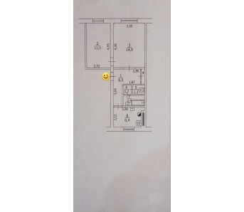 2-комн. квартира, кв-л 25-й 10
