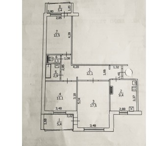 3-комн. квартира, кв-л Острая Могила 157