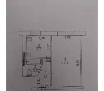 1-комн. квартира, ул. Ватутина